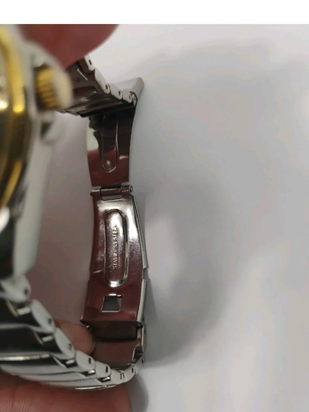 GUESS Two-Tone Gold Dial Stainless Steel Watch
